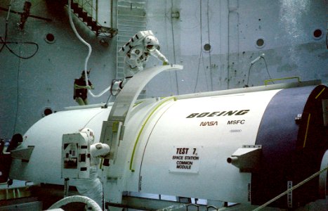 Space Station Mock-up In Neutral Buoyancy Simulator