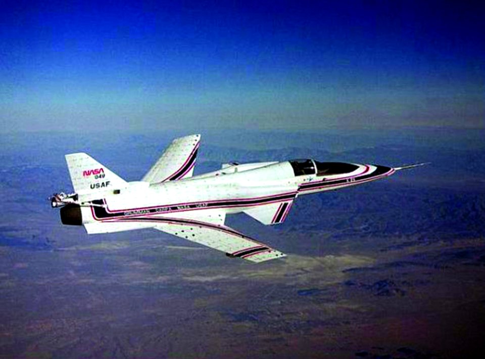 X-29 In Flight