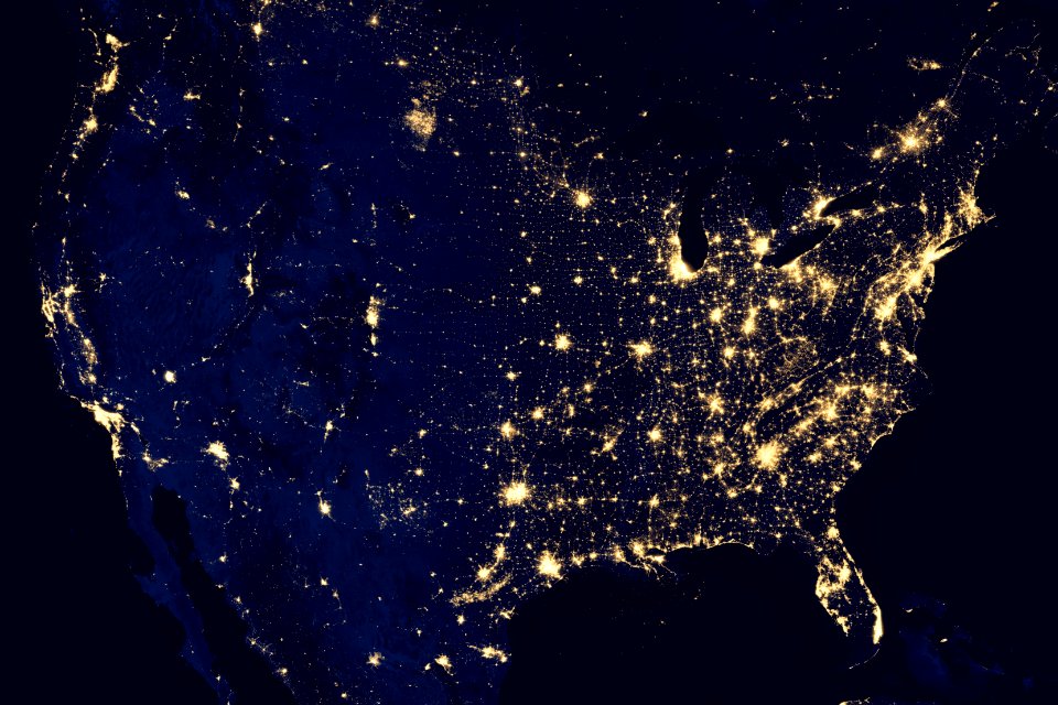 City Lights Of The United States 2012
