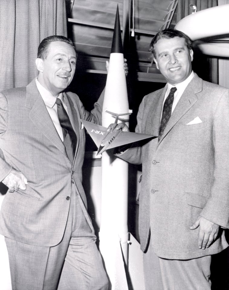 Walt Disney And Dr Wernher Von Braun