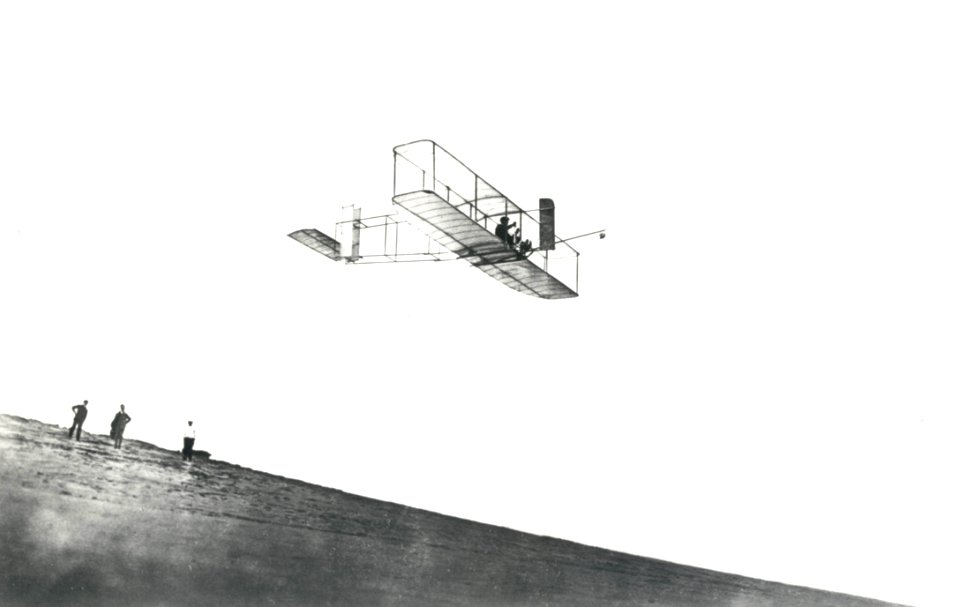 Orville Wrights Test His Glider At Kitty Hawk NC