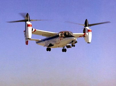 Tiltrotor Research Aircraft Hovering photo
