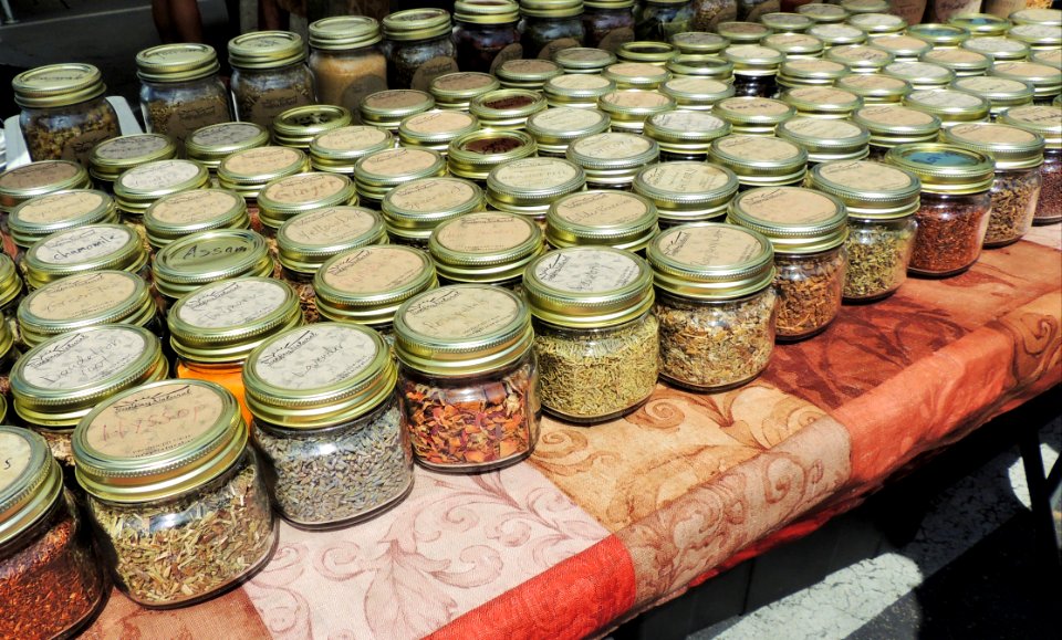 Jarred Spices And Herbs