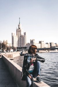 Woman Sitting Moscow