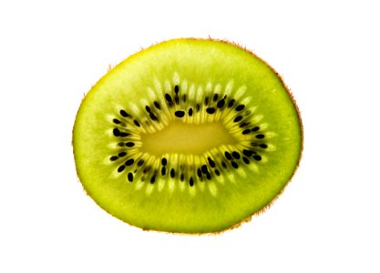 Kiwi Slice On White photo
