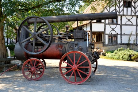 Motor Vehicle Cannon Wagon Steam Engine photo