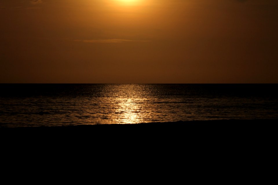 Horizon Sea Sunset Sky