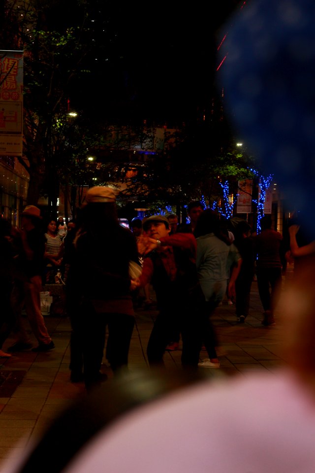 People Dancing In Street