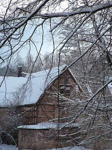 Winter building snow photo