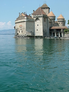 Montreux ch̢teau chillon lake geneva photo