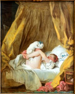 Jeune fille et son chien, Jean-Honor Fragonard, HUW 35, Alte Pinakothek Munich