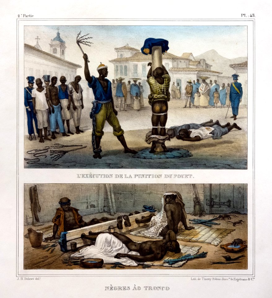 LExcution de la Punition de Fouet et Negres ao Tronco by Jean-Baptiste Debret