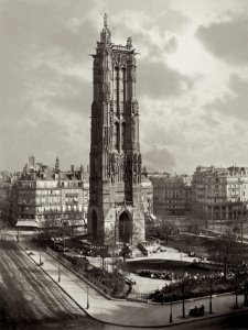 La Tour St. Jacques La Boucherie   Paris ca. 1867