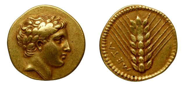 Monnaie en or, Lucanie, Mtaponte