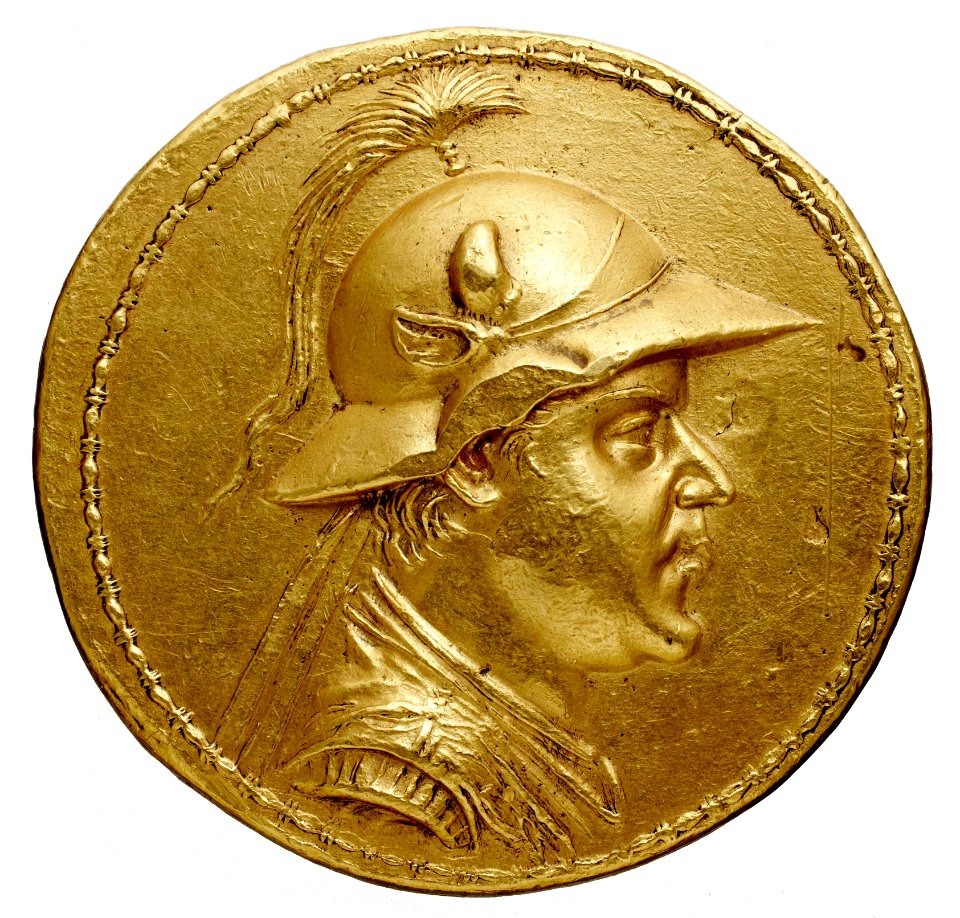 Monnaie de Bactriane, Eucratide I, pile
