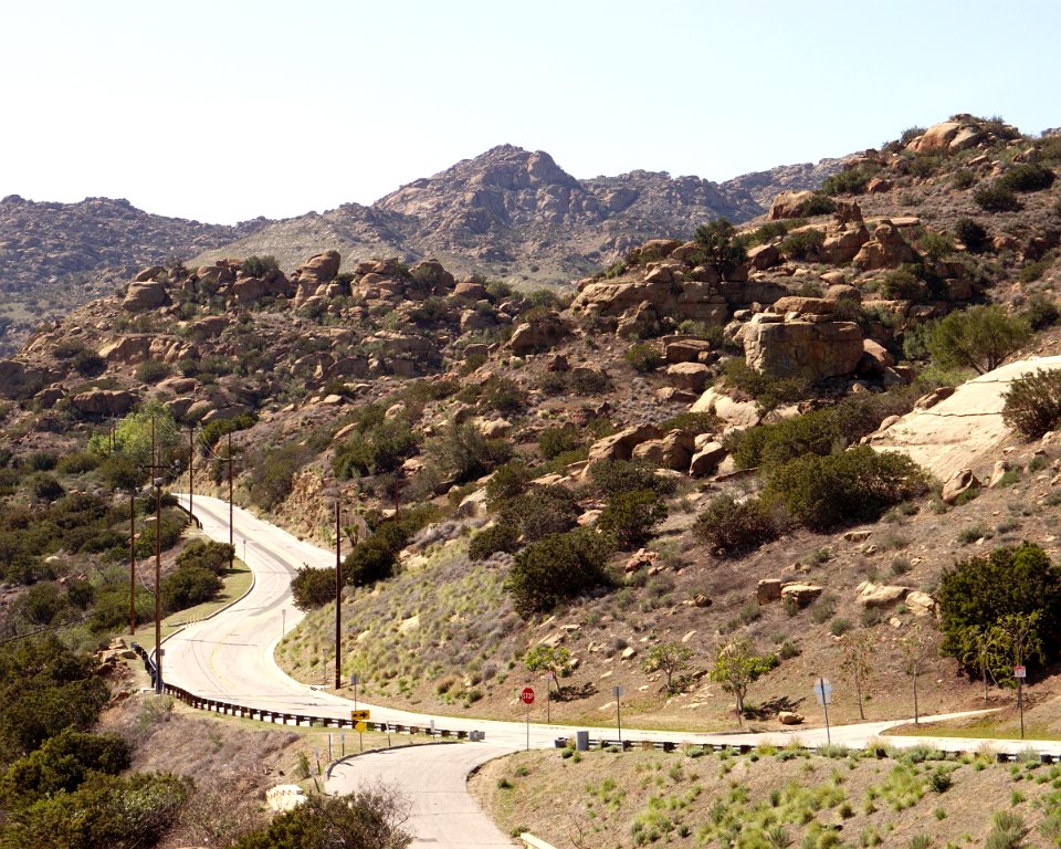Santa Susana Pass Rd west from Topanga