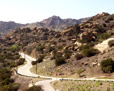 Santa Susana Pass Rd west from Topanga