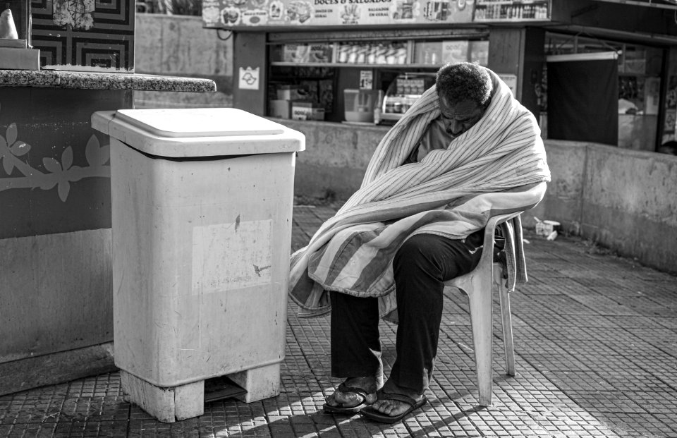 Homeless person in So Paulo