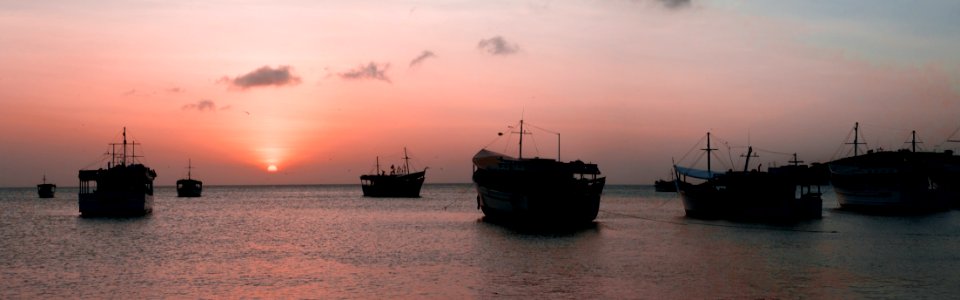 Sunset in Juan Griego bay