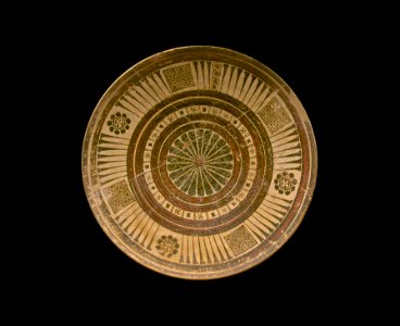 Geometric design rhodian plate