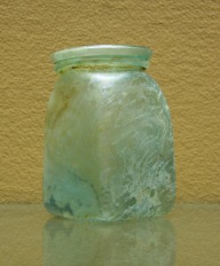 Ancient roman glassware Pompeii Antiquarium Boscoreale