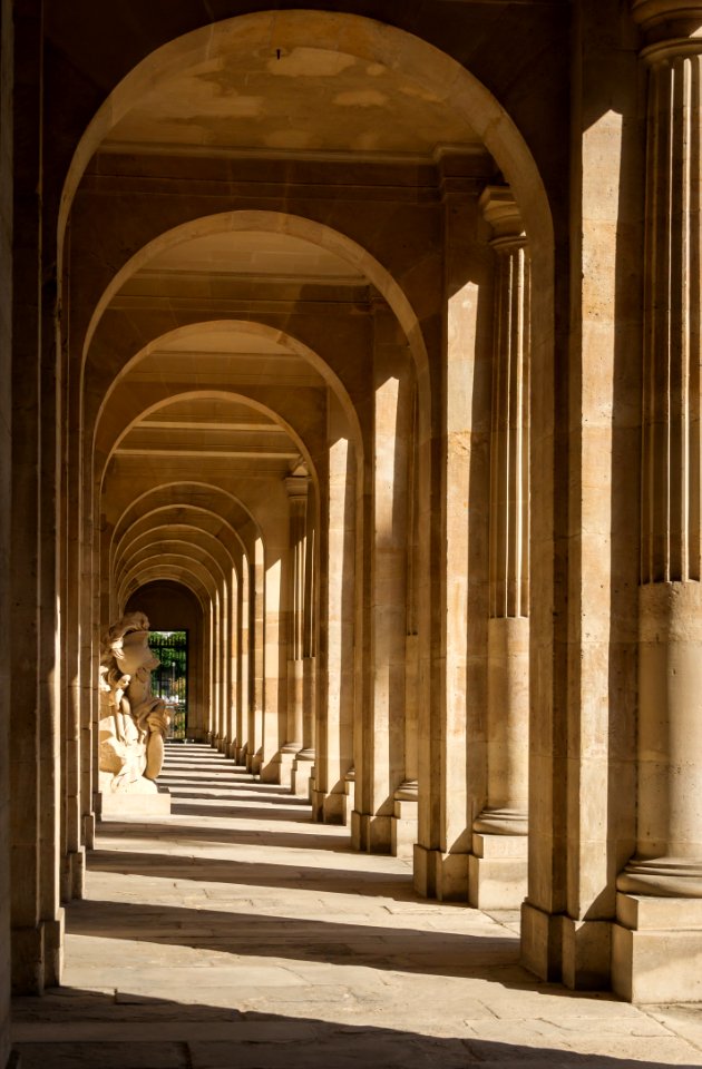 Portico gallery perspective cole Militaire Cour dHonneur Paris