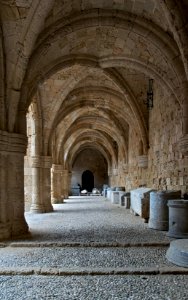Archaeological museum of rhodes cloister