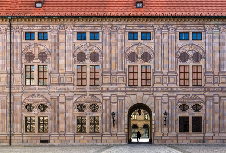 Trompe l oeil Emperors Courtyard Residenz Munich