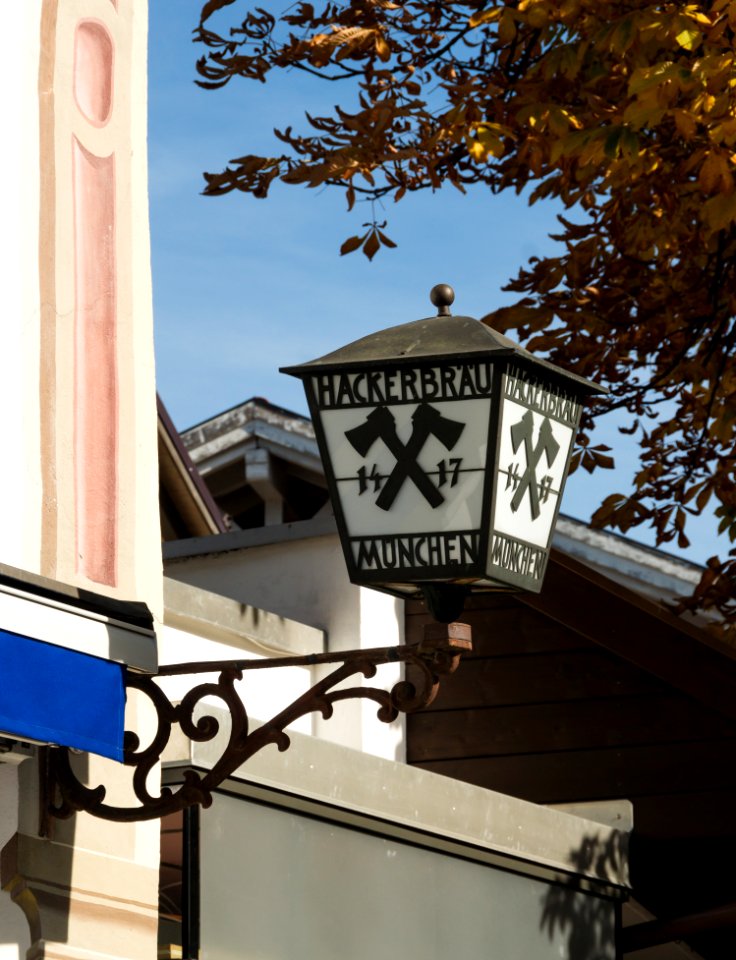 Hackerbru 1417 Lantern, Oberammergau, Bavaria, Germany