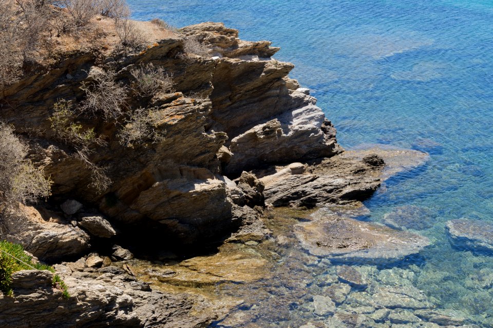 Rocks and sea Karystos Euboea Greece
