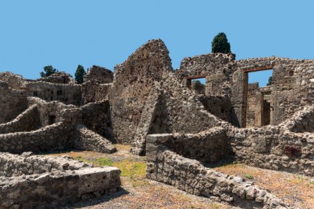 Composition ruins Pompeii photo