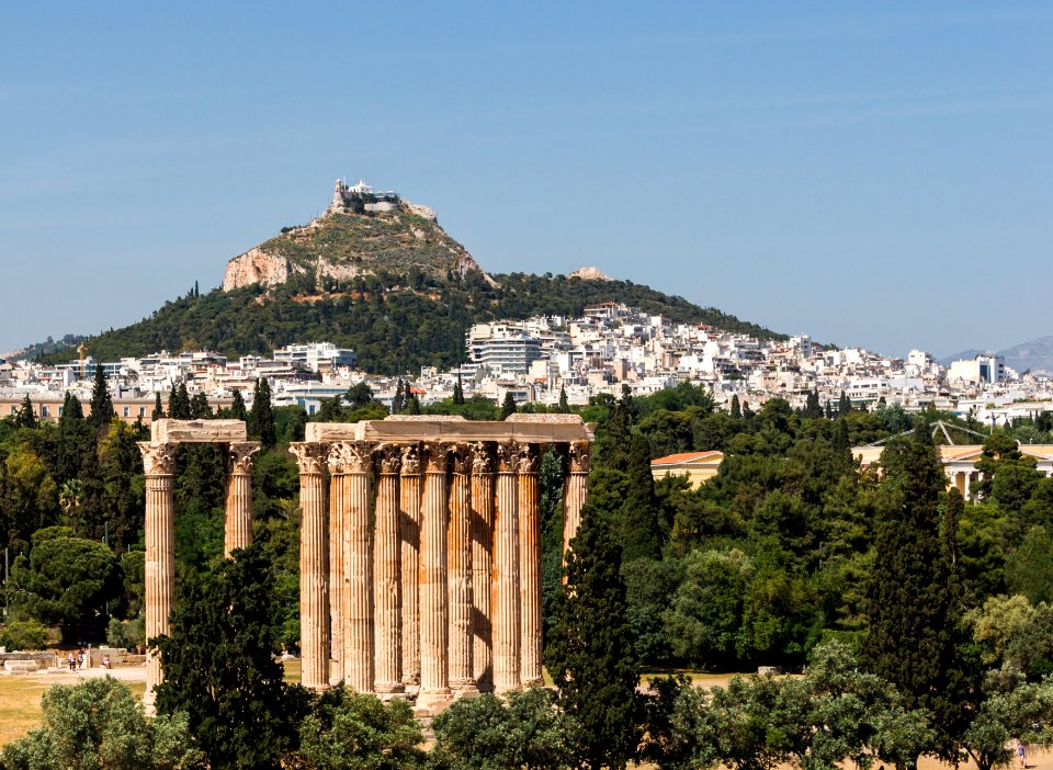 From Temple of Olympian Zeus to Lycabetus Athens Greece
