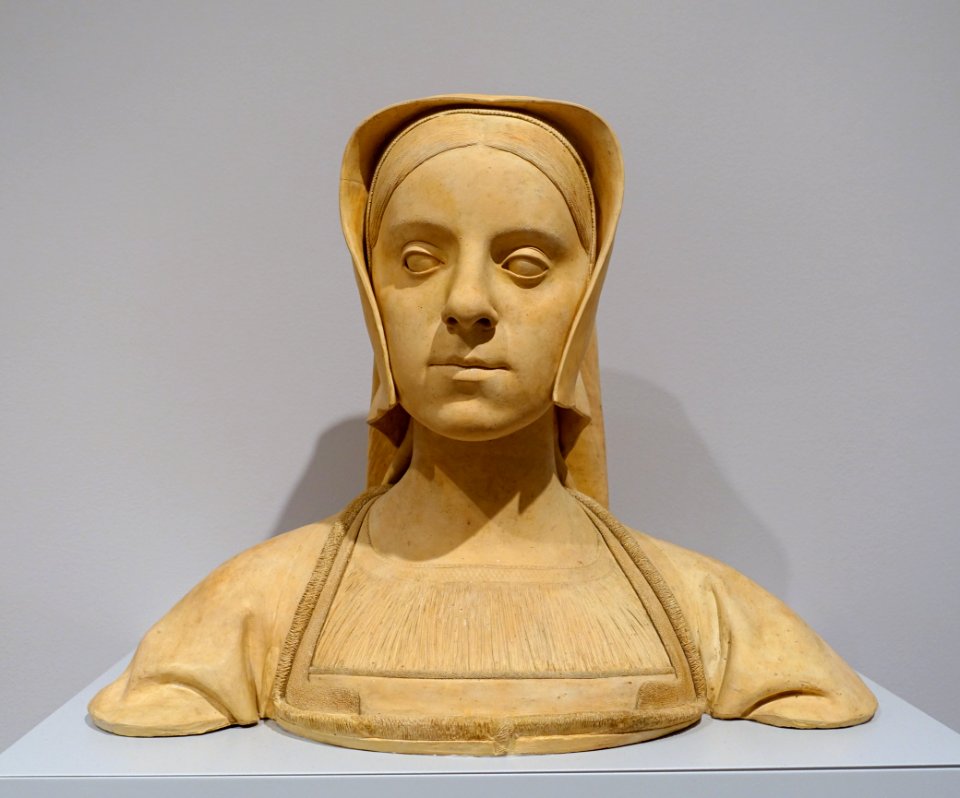 Portrait of a Woman, artist unknown, Netherlandish, c. 1510-1550, terracotta - Fogg Art Museum, Harvard University