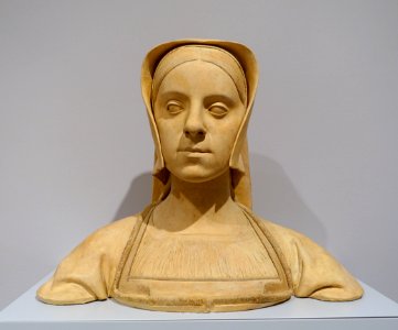 Portrait of a Woman, artist unknown, Netherlandish, c. 1510-1550, terracotta - Fogg Art Museum, Harvard University