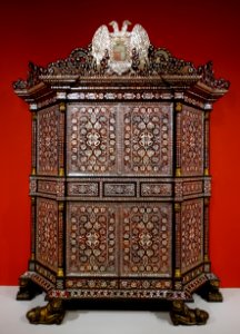 Cabinet, Lima, Peru, c. 1680-1700, mahogany, mother-of-pearl, ivory, tortoiseshell - Dallas Museum of Art