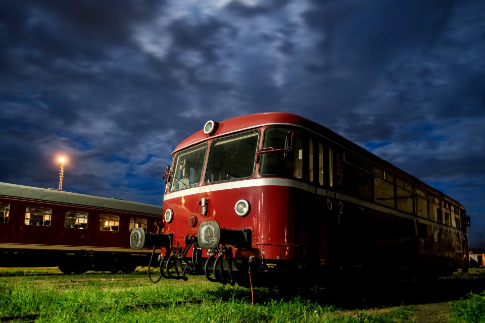 Schienenbus auf dem Bahnbetriebsgelnde in Tbingen