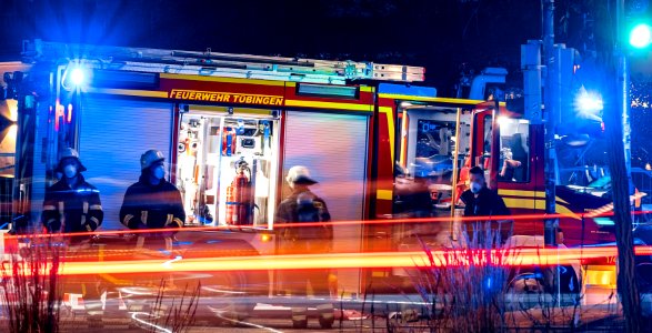 Einsatz der Feuerwehr Tbingen an der Blauen Brcke am 22.08.2020 photo