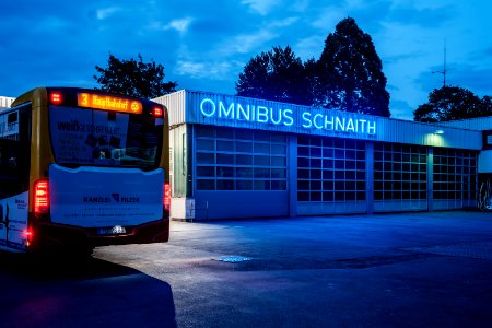 Omnibus Schnaith in Tbingen at the blue hour by bus photo