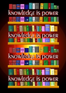 Write knowledge power photo
