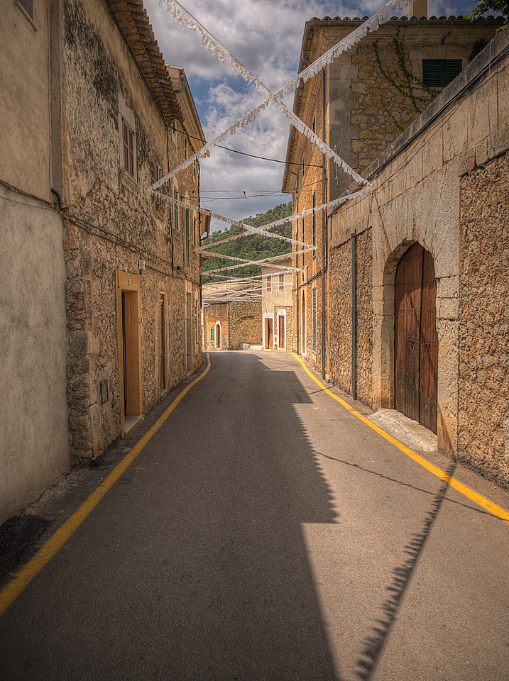 Mediterranean village road