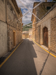 Mediterranean village road