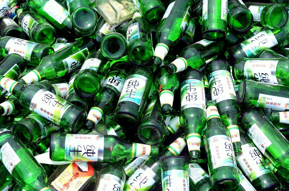 Green glass recycle