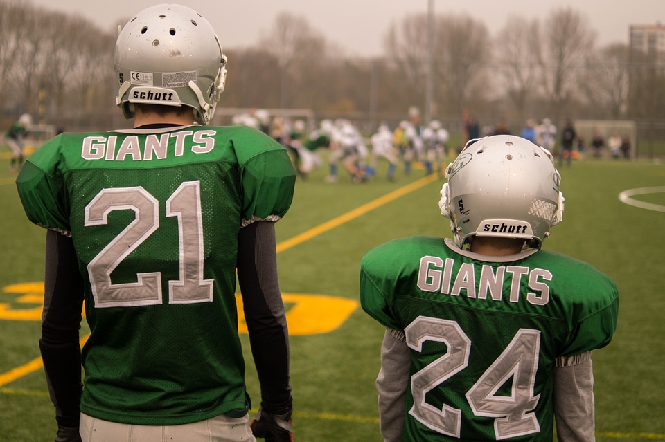 Touchdown quarterback helmet