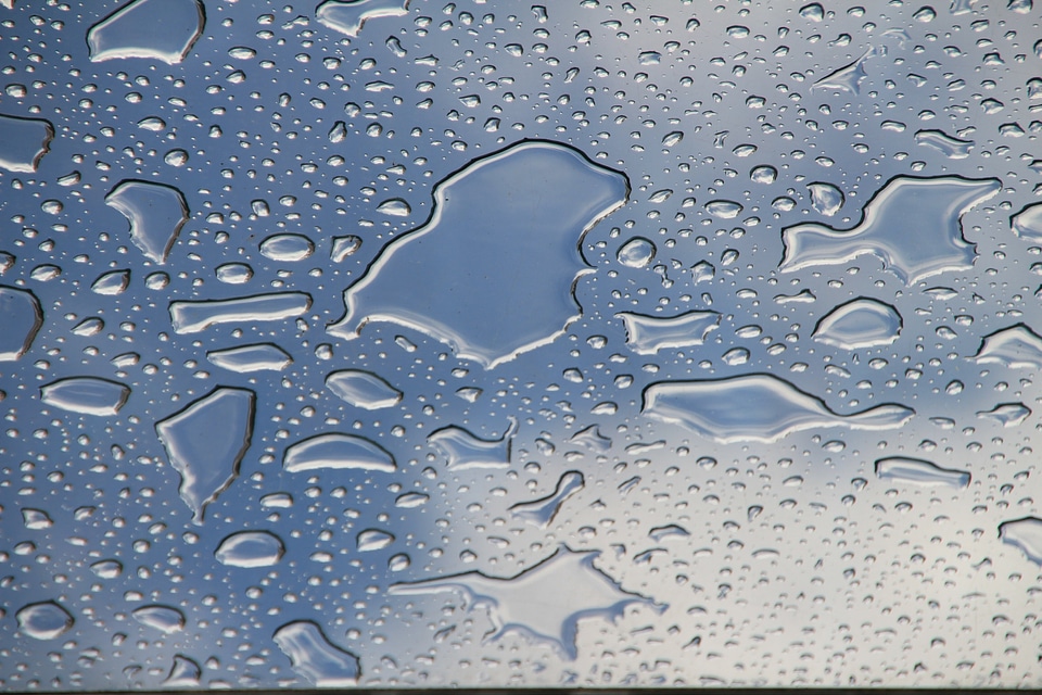 Close up water macro