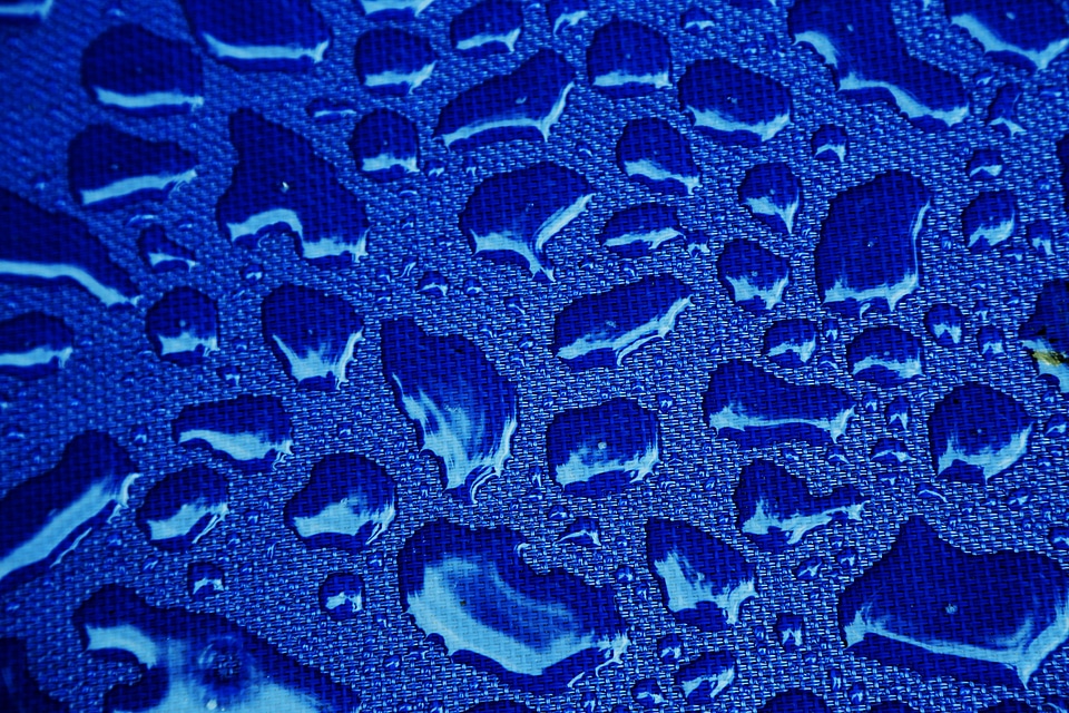Close up water macro