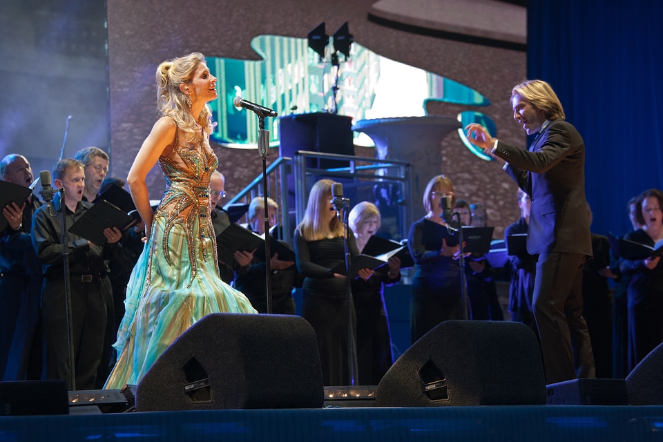 Singing concert show