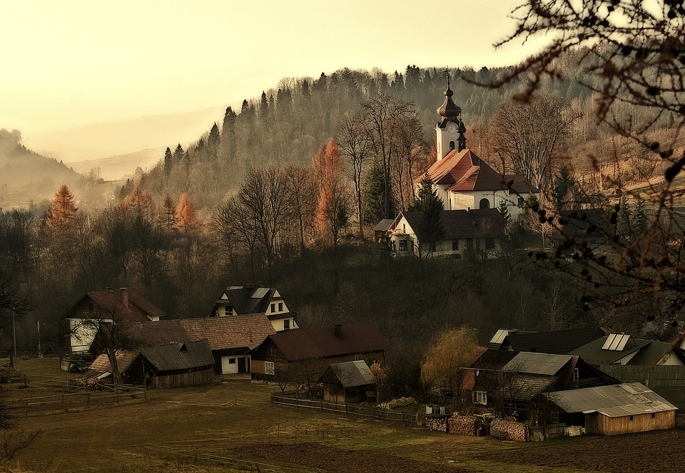 Mountains city szczawnica village jaworki