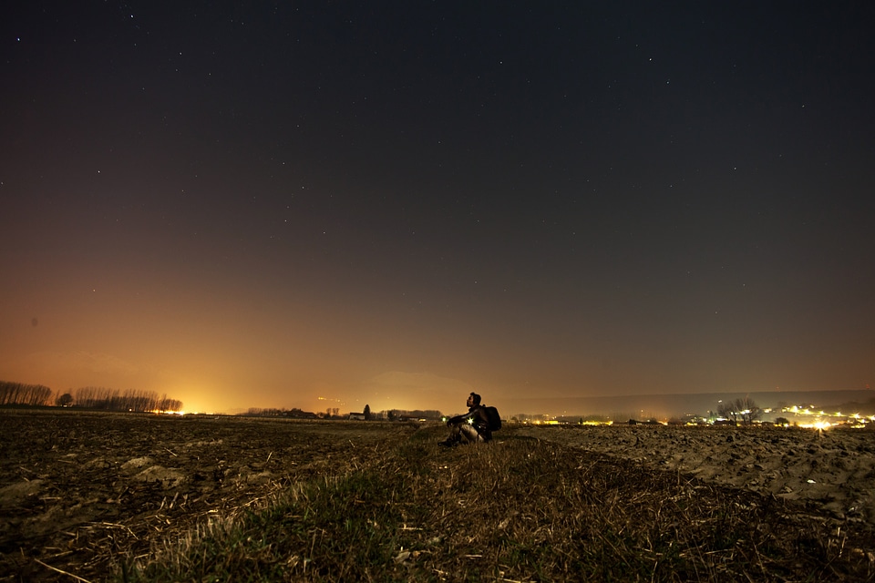 Looking astronomy country