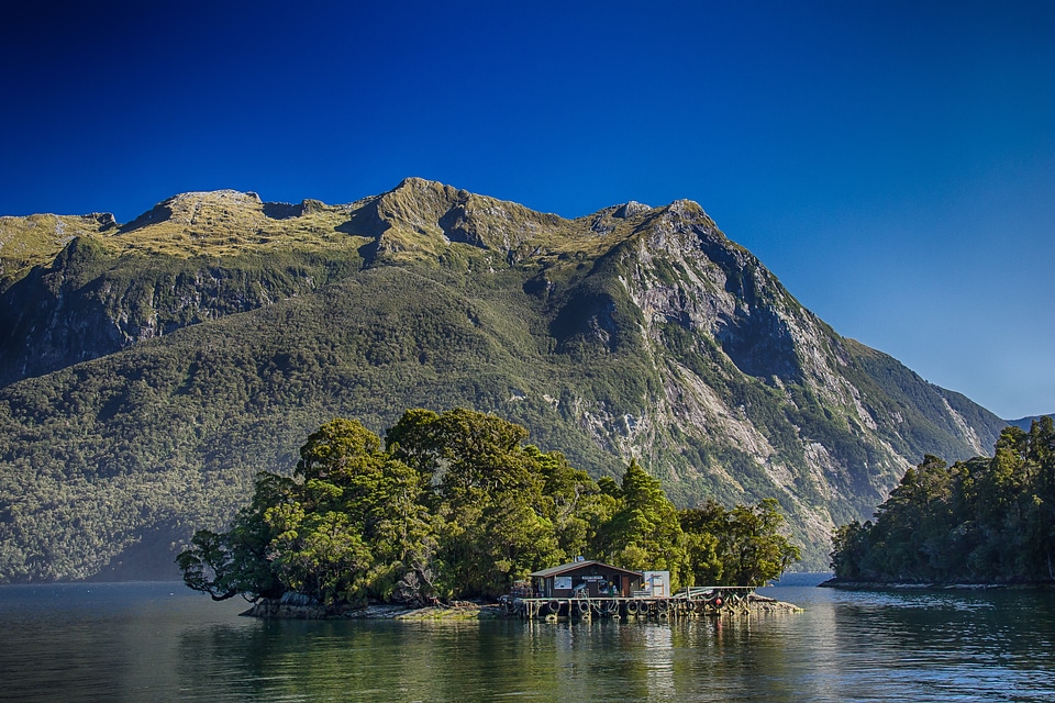 Doubtful sound fjord hut