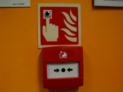 Fire alarm instructions photo